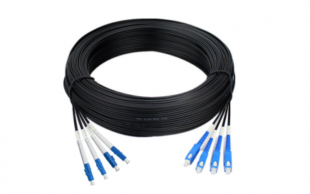 Кабельная сборка SM(G.657A1)-ARM-IN/OUT-4-LC/UPC(0.5м)-4-SC/UPC(0.5м), HFFR, 150м
