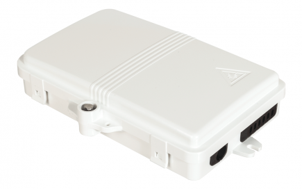 Кросс-муфта GJS-X04, 4 SC, 186x116x40мм, цвет белый (FTTH-FDB-04T)