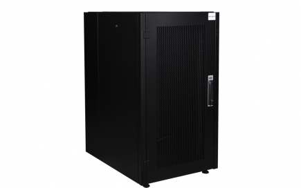 Шкаф нап. 19", 20U 600х800, перед. дв. перф., задн. стен. перф., чер.