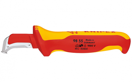 Нож с пяткой для снятия изоляции KNIPEX до 1000 В (130707-00369)