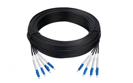 Кабельная сборка SM(G.657A1)-ARM-IN/OUT-4-LC/UPC(0.5м)-4-LC/UPC(0.5м), HFFR, 150м