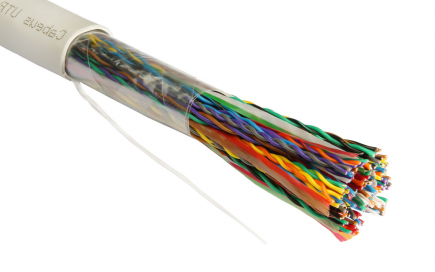 UTP (U/UTP), категория 5, 50 пар (24 AWG), solid, PVC нг(А)-LS