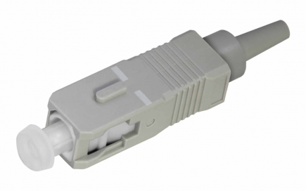 Разъём (коннектор) оптический MM SC 0.9, серый