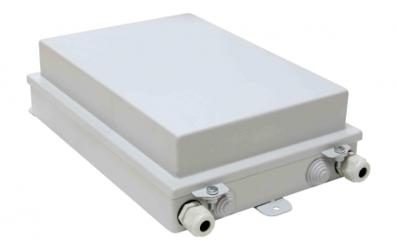 Кросс-муфта КРН-М-16FC(ST), IP65, стальная, со сплайс-кассетой (КН-М-16-IP65-16FC-GY-1КУ)