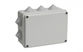 Коробка распределительная Greenel (GE41244) для открытой установки 190х140х70 мм 10 вводов серая IP5