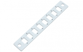 Панель 8 портов SC(2LC), стальная, 160мм, без клипс (М-КСу16-8SCM2-GY)