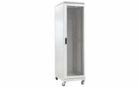 Шкаф напольный 19",24U(600x600), ШТ-НП-24U-600-600-П, передняя дверь перфорированная