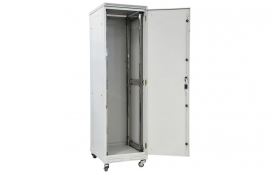 Шкаф напольный 19", 27U(600x600), ШТ-НП-27U-600-600-М, передняя дверь металл