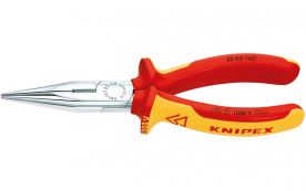 Круглогубцы с плоскими губками с режущими кромками KNIPEX до 1000 В