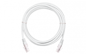 U/UTP 4 пары, Кат.5е (Класс D), 100МГц, 2хRJ45/8P8C, 5м, упак. 10шт (EC-PC4UD55B-BC-PVC-050-WT-10)