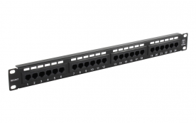 Патч-панель 19", 1U, 24 порта RJ-45, категория 5e (121203-02377)