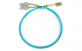 2MM/50(OM3)-2.0-LC/UPC-SC/UPC, LSZH, 2м